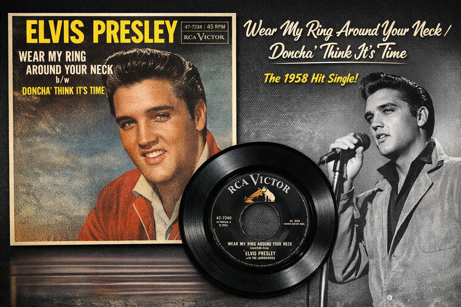 Elvis Presley “Wear My Ring Around Your Neck / Doncha’ Think